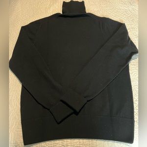 Uncommon Man Black Rollneck/Turtleneck Sweater in Wool/Cashmere blend